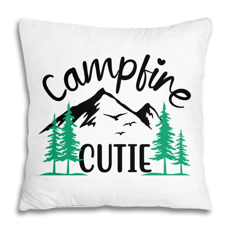 Travel Lover  Has Camp With Campfire Cutie In Their Exploration Pillow