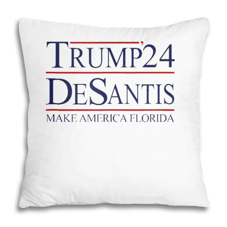 Trump Desantis 2024 Make America Florida Women Man Pillow