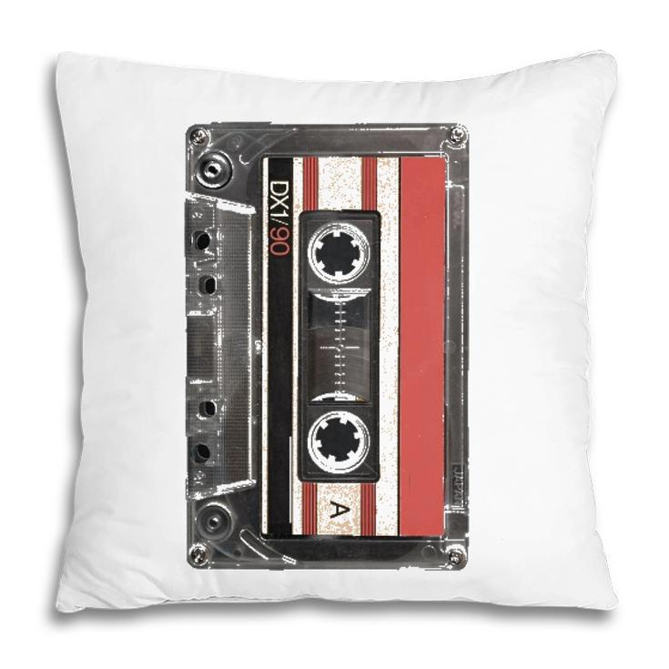 Vintage Mixtape Retro Oldschool Tape Cassette Pillow