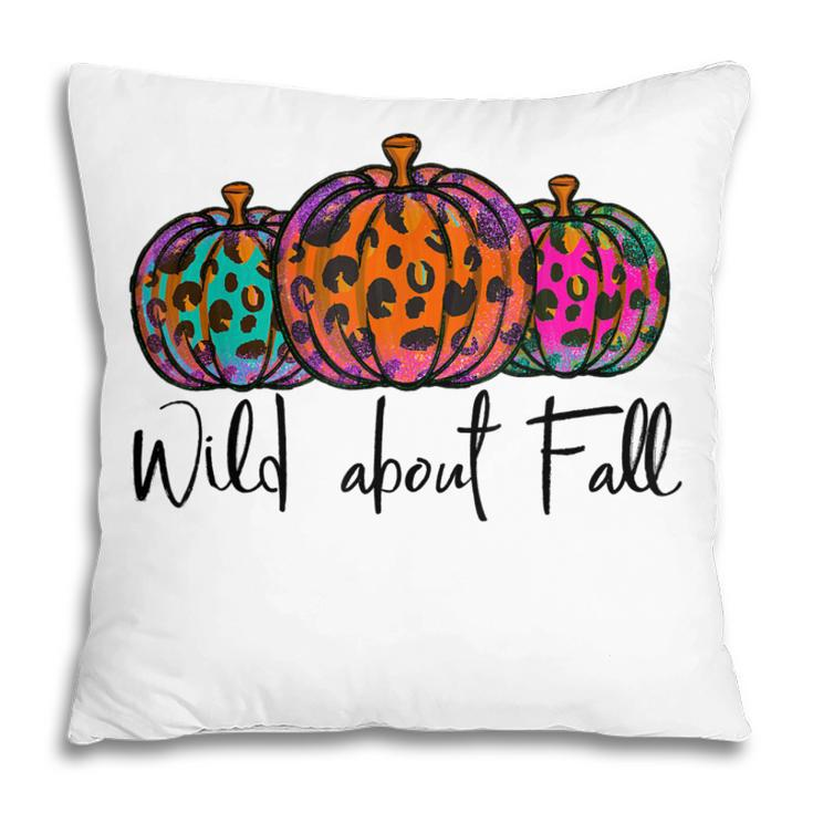 Wild About Fall Pumpkin Leopard Tie Dye Hello Autumn Season  V2 Pillow