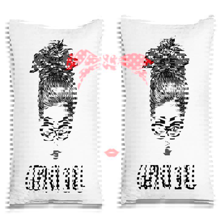 Wink Eye Woman May June Gemini Girl Birthday  Women  Pillow