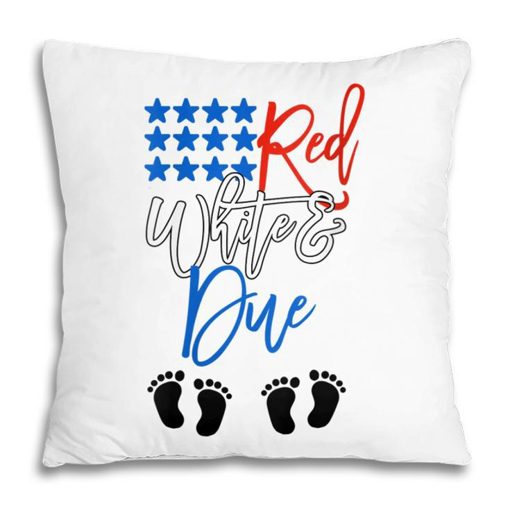 Womens 4Th Of July Pregnancy Announcement Pregnant With Twins Pillow