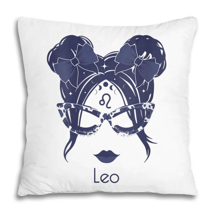 Womens Leo Girl Zodiac Birthday Pillow