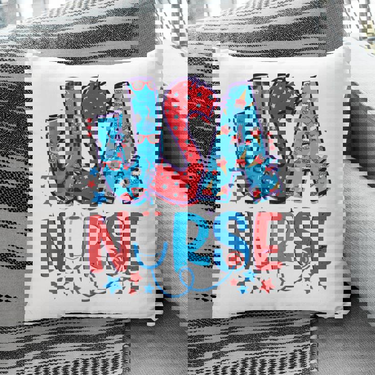 4Th Of July Usa Nursery American Nurse 2022 Patriotic Nurse Pillow