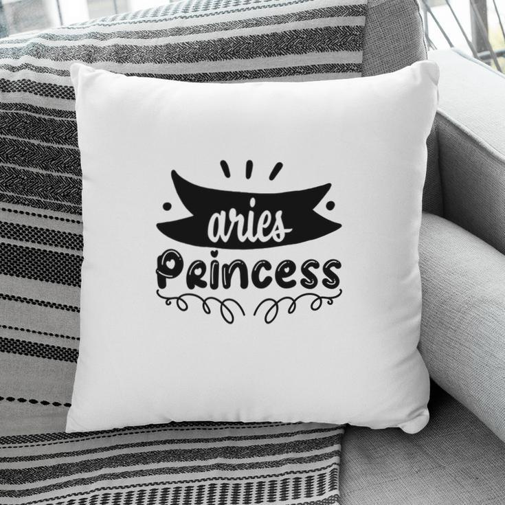 Aries Girl Black Princess For Cool Black Art Birthday Gift Pillow