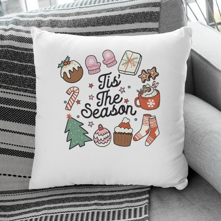 Christmas Retro Tis The Season Pillow