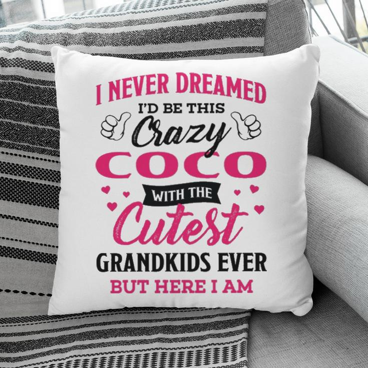 Coco Grandma Gift I Never Dreamed I’D Be This Crazy Coco Pillow