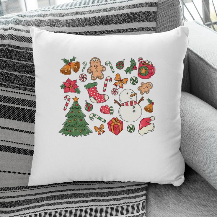 Cute Christmas Pattern Christmas Lovers Pillow