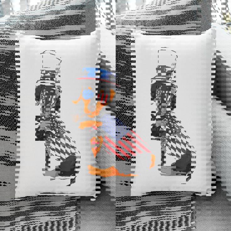 Dachshund Dog Merica 4Th Of July Usa American Flag Men Women Pillow