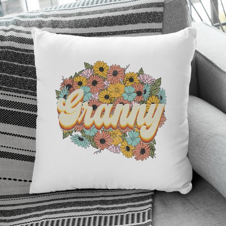 Florals Retro Granny Flower Vintage Mothers Day Pillow