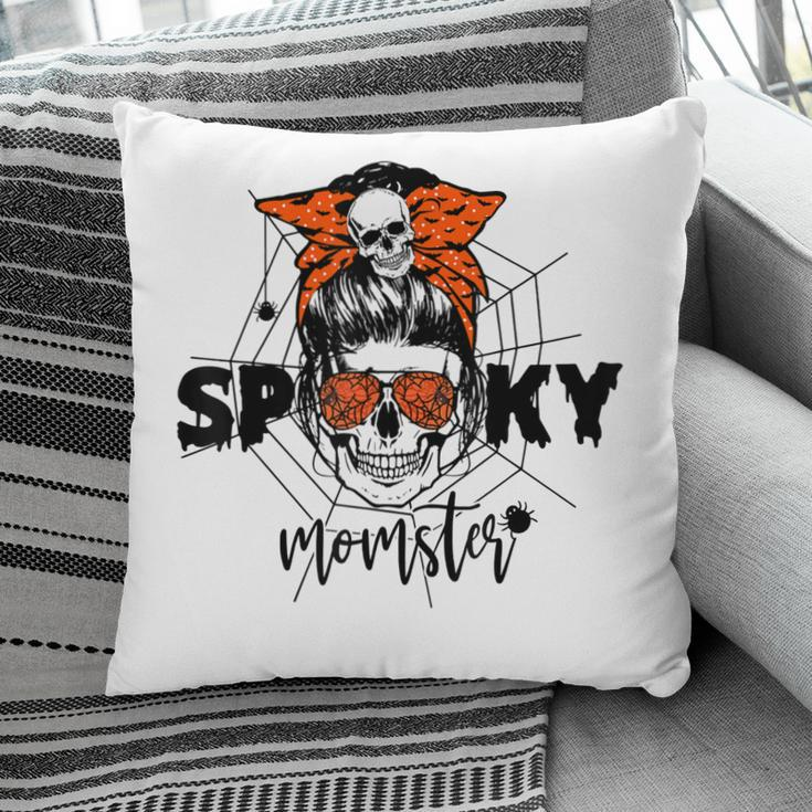 Funny Halloween Spooky Momster Skull Mama Costume For Mom Pillow