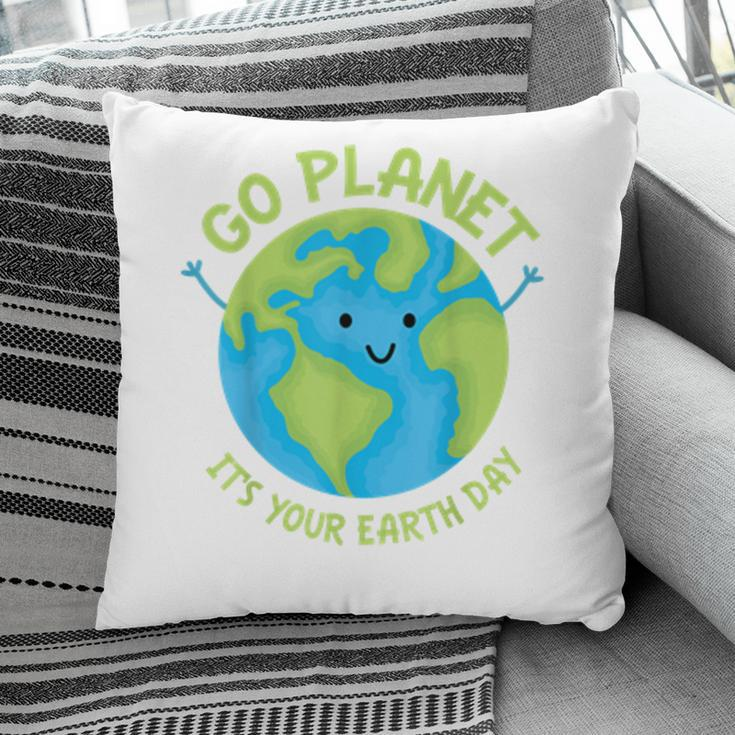 Go Planet Its Your Birthday Kawaii Cute Earth Day Boys Girls Pillow