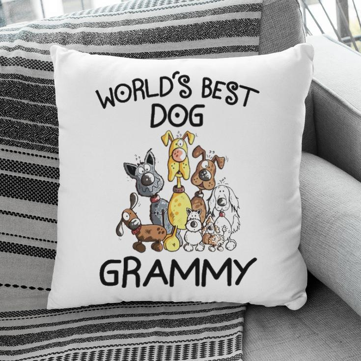 Grammy Grandma Gift Worlds Best Dog Grammy Pillow