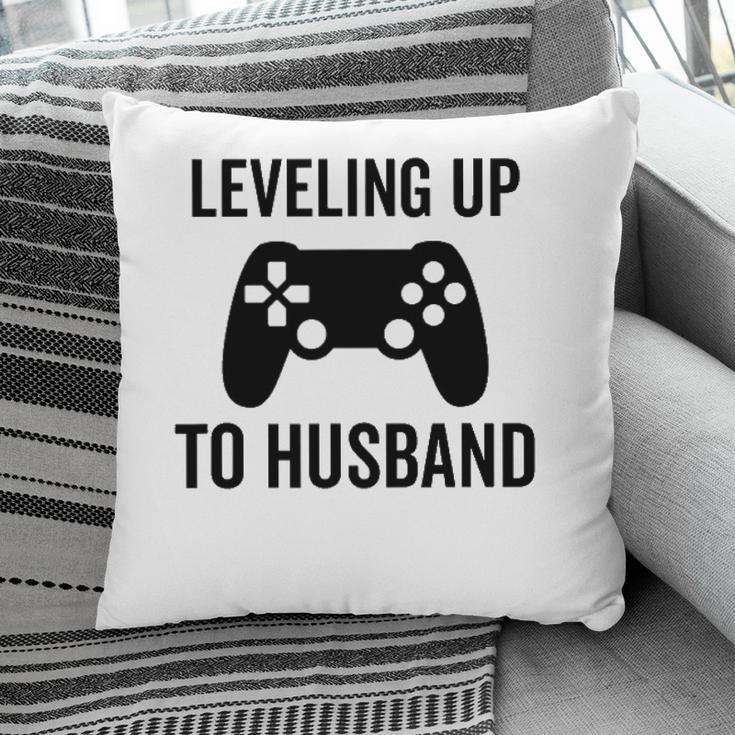 Leveling Up To Husband Engagement Groom Video Game Lover Pillow