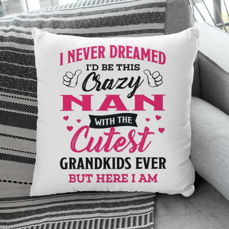Nan Grandma Gift I Never Dreamed I’D Be This Crazy Nan Pillow