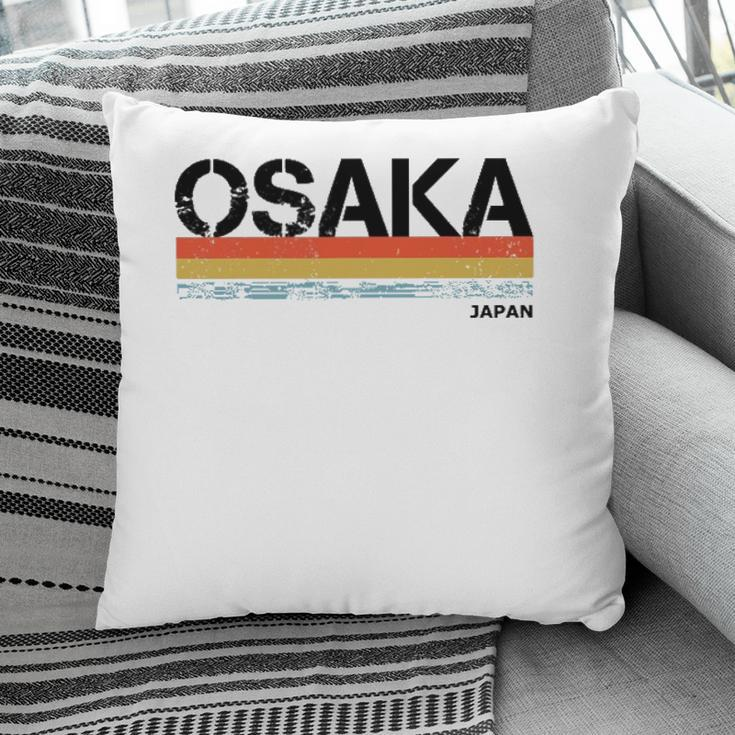 Osaka Vintage Retro Stripes Pillow