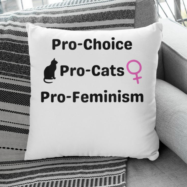 Pro Choice Feminism And Cats Cute Roe V Wade 1973 Pillow