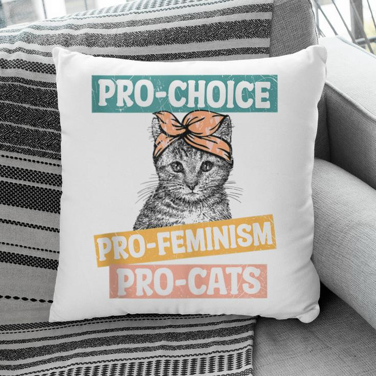 Pro Choice Pro Feminism Pro Cats Feminism Feminist Pillow