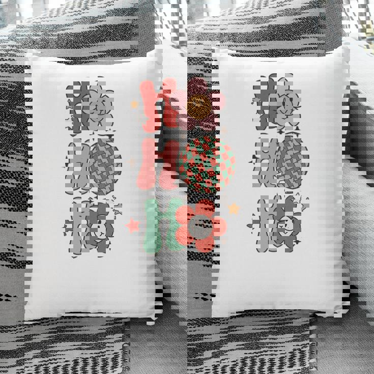 Retro Christmas Ho Ho Ho Vintage Christmas Gifts Pillow