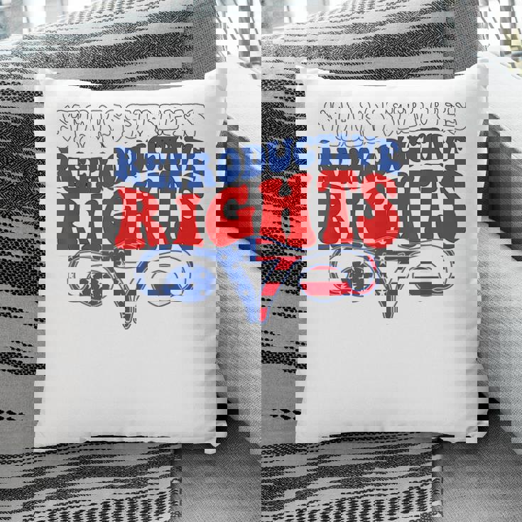 Stars Stripes Reproductive Rights Patriotic 4Th Of July V2 Pillow