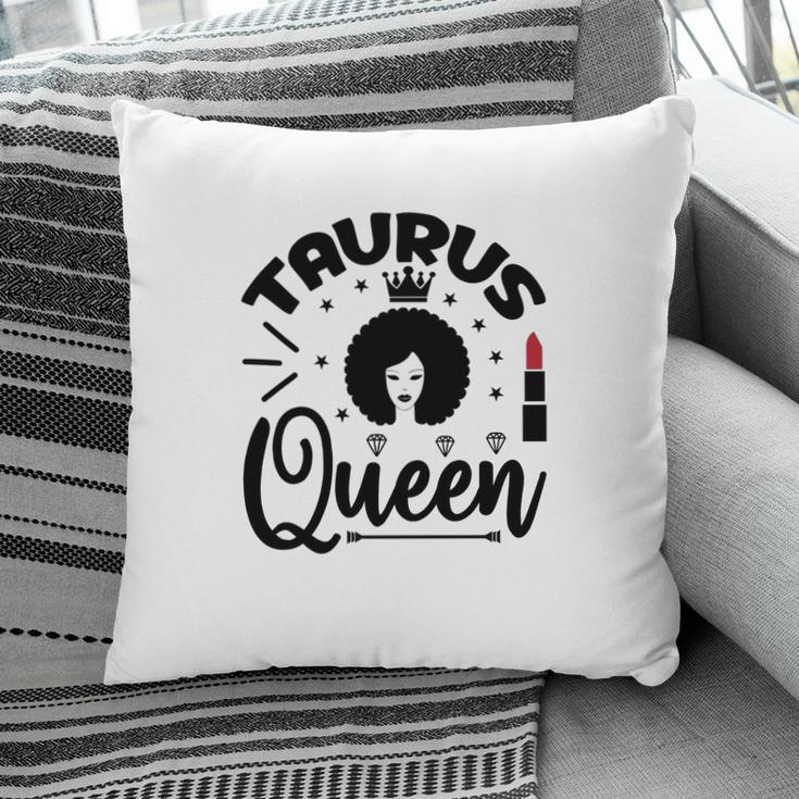 Taurus Curly Hair Queen Lipstick Decoration Pillow