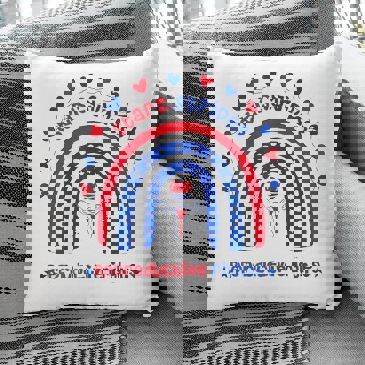 Womens Stars Stripes Reproductive Rights Patriotic 4Th Of July Pillow