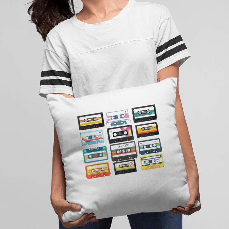 1990S Retro Vintage Birthday 90S 80S Cassettes Tapes Graphic Pillow