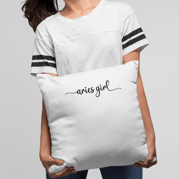 Aries Girls Itali Great Black Graphic Gift For Girl Birthday Gift Pillow