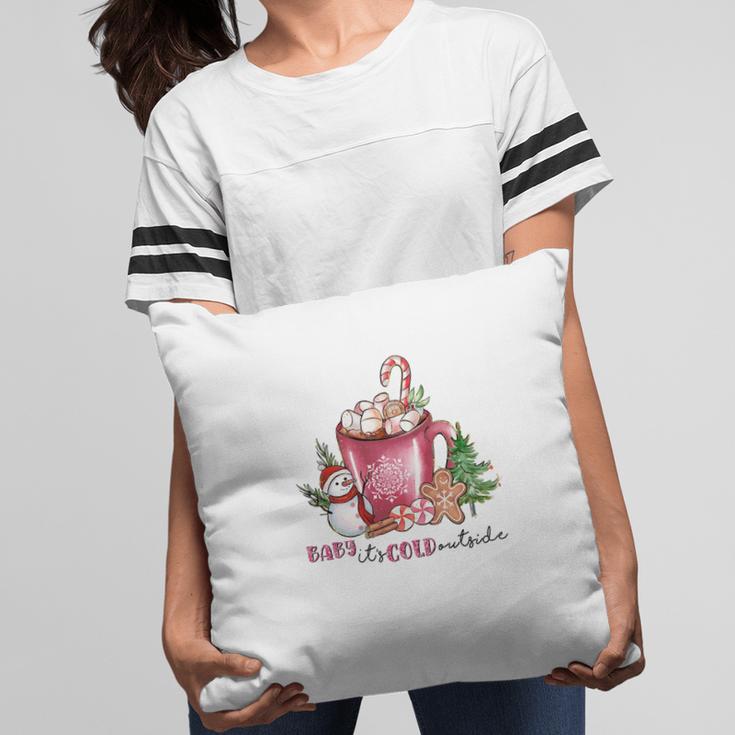 Christmas Coffee Baby It Is Cold Outside V2 Pillow
