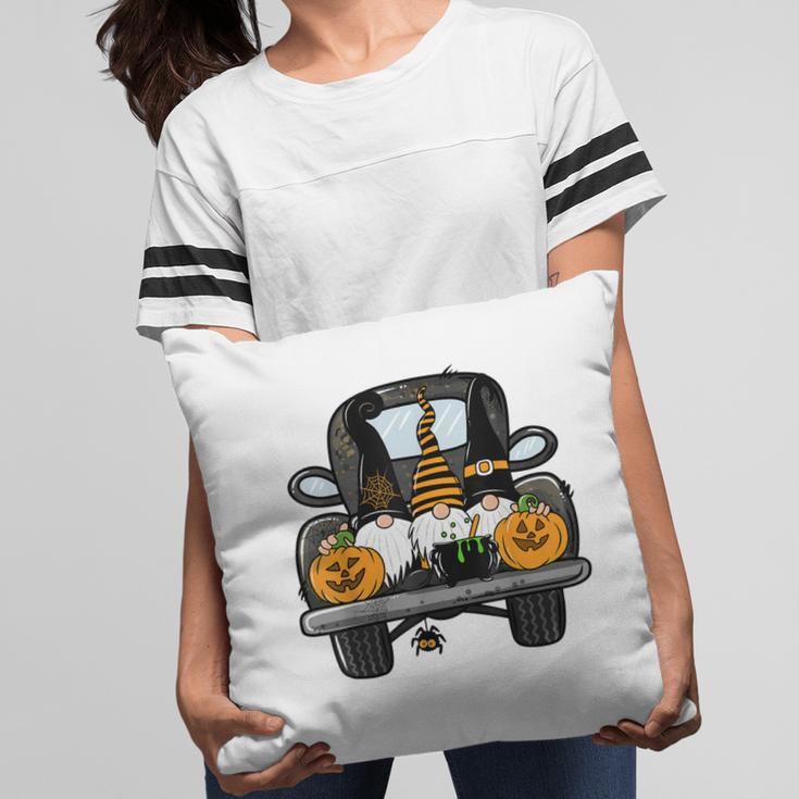 Fall Gnomes On Pumpkin Truck Halloween Costume Autumn Gift Pillow