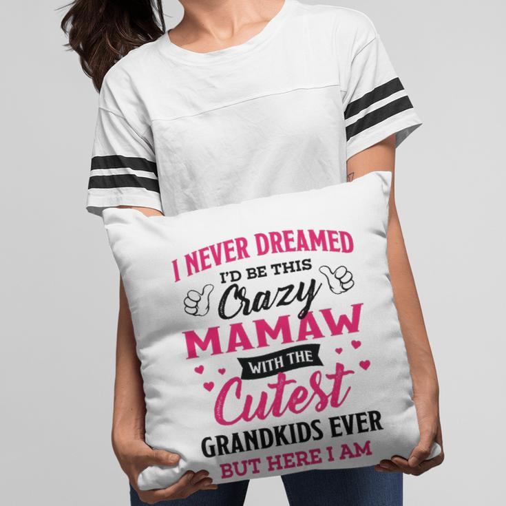 Mamaw Grandma Gift I Never Dreamed I’D Be This Crazy Mamaw Pillow