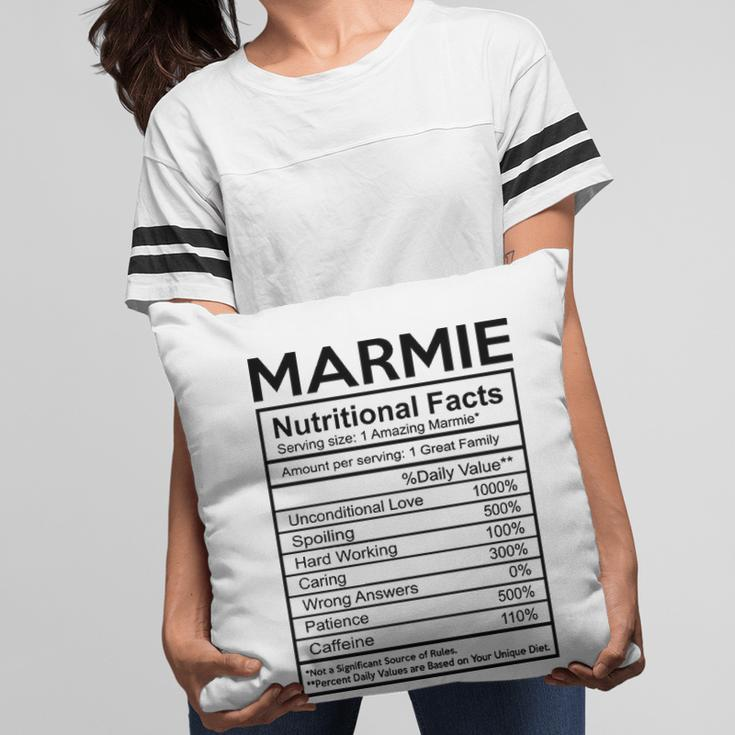 Marmie Grandma Gift Marmie Nutritional Facts Pillow