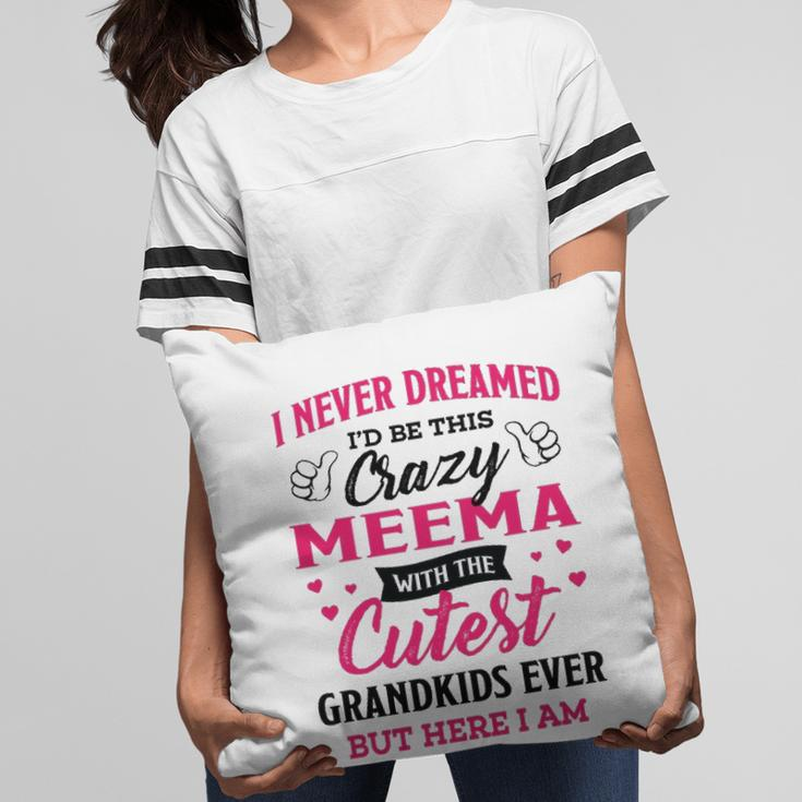 Meema Grandma Gift I Never Dreamed I’D Be This Crazy Meema Pillow