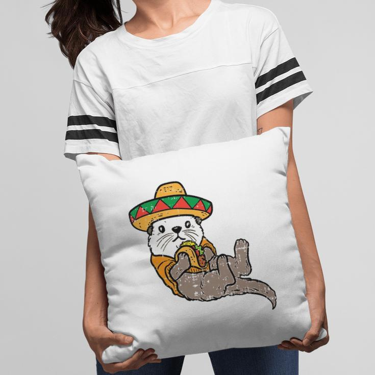 Mexican Otter Sombrero Taco Cinco De Mayo Fiesta Animal Pillow