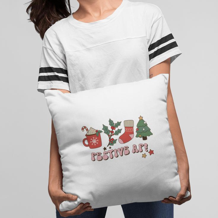 Retro Christmas Christmas Coffee Festive Af Pillow