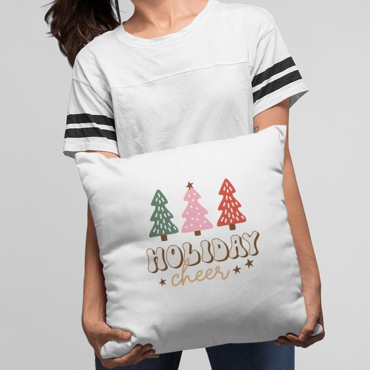 Retro Christmas Holiday Cheer Pillow