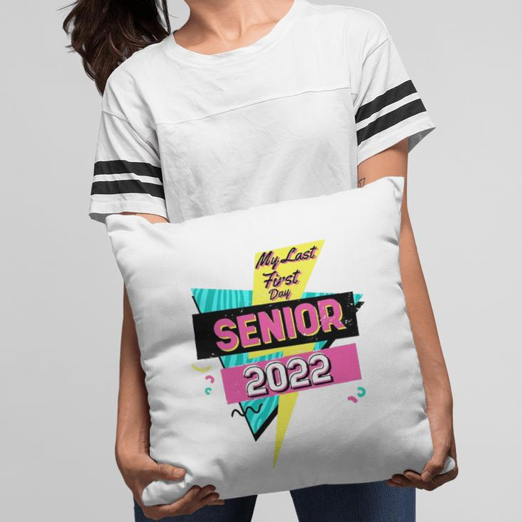 Retro My Last First Day Senior 2022 Back To School Pillow