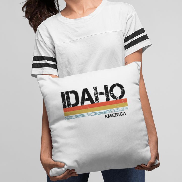 Retro Vintage Stripes Idaho Gift & Souvenir Pillow