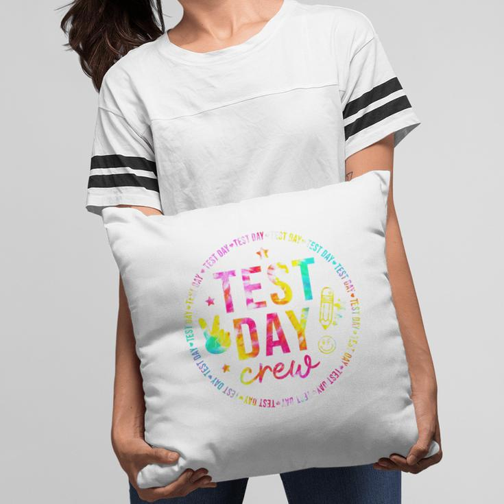 Tie Dye Test Day Crew Rock The Test Teacher Testing Day 2022 Pillow