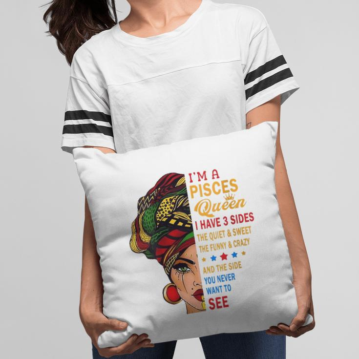 Womens Pisces Queens Are Born In February 19- March 20 V-Neck Pillow