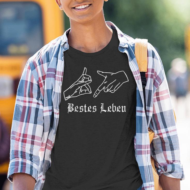 187 Bestes Leben Handzeichen S Kinder Tshirt