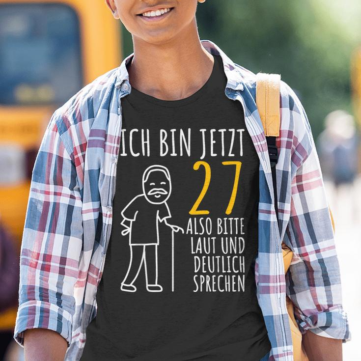 27Th Birthday Ich Bin Jetzt 27 Kinder Tshirt