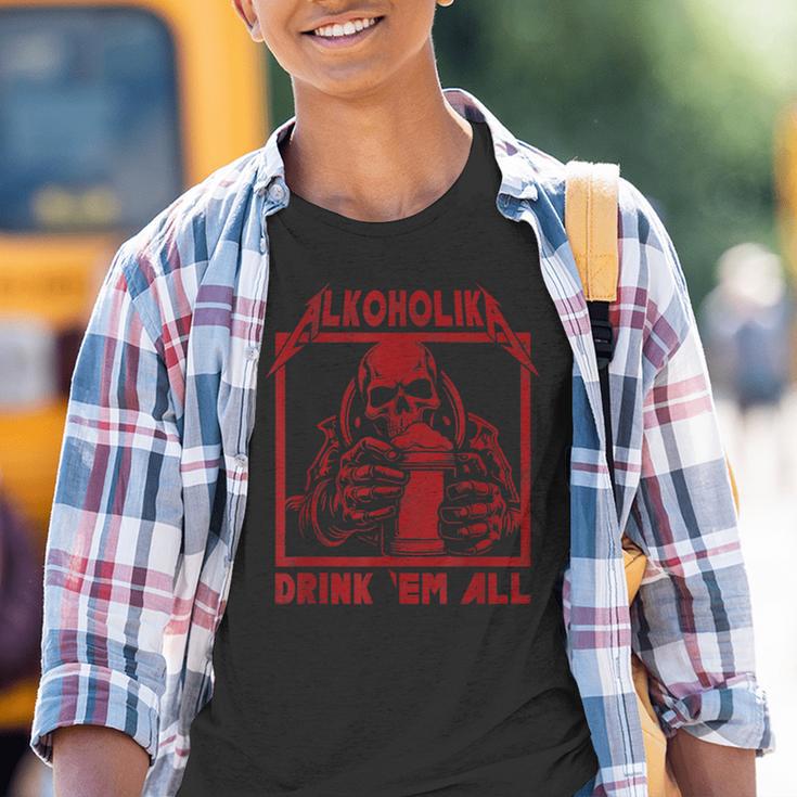 Alcoholika Drink 'Em All Kinder Tshirt