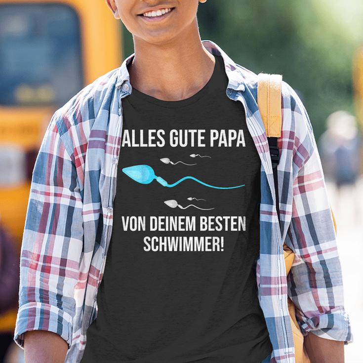 Alles Gute Papaon Dein Besten Schwimmer Kinder Tshirt