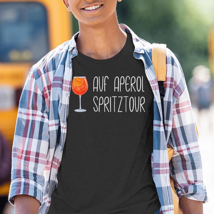 Auf Aperol Spritztour Kinder Tshirt