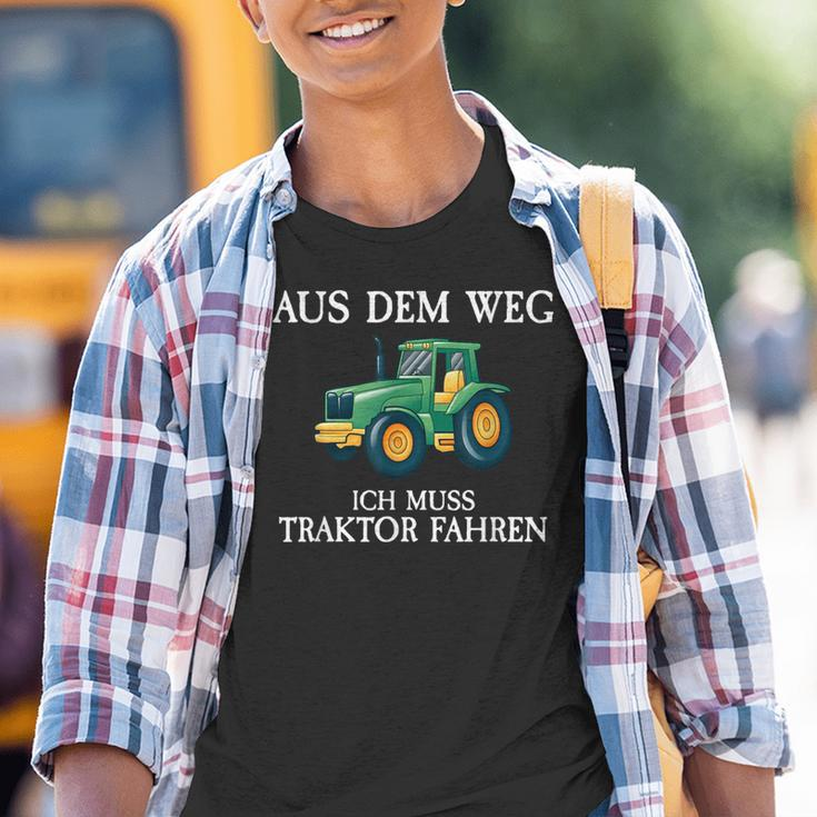 Aus Dem Weg Ich Muss Traktor Fahren Farmer Farm Kinder Tshirt