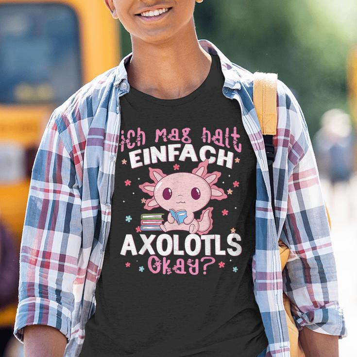 Axolotl Ich Mag Halt Einfach Axolotls Okay Axolotl Kinder Tshirt