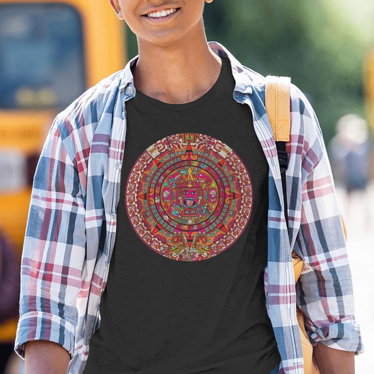 Aztec Mexico Maya Aztec Calendar Kinder Tshirt