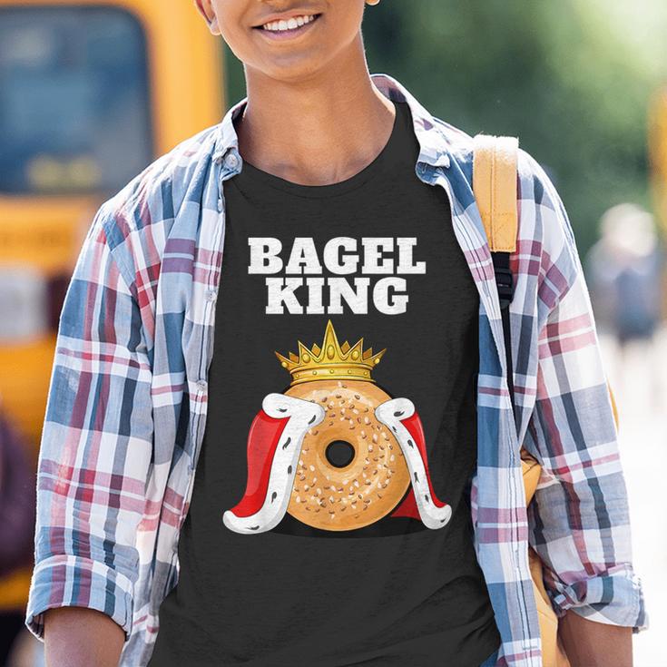 Bagel King Bagel Lover Cute Bagel Kinder Tshirt