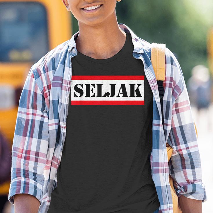 Balkan Jugo Jugoslawien Spruch Seljak Kinder Tshirt